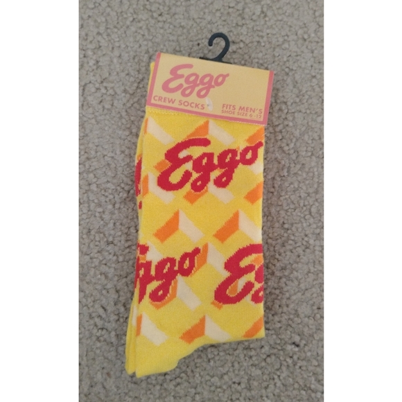 None Other - Eggo Crew Socks: L'Eggo My Eggo